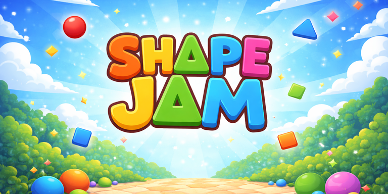 Shape Jam colorful title art